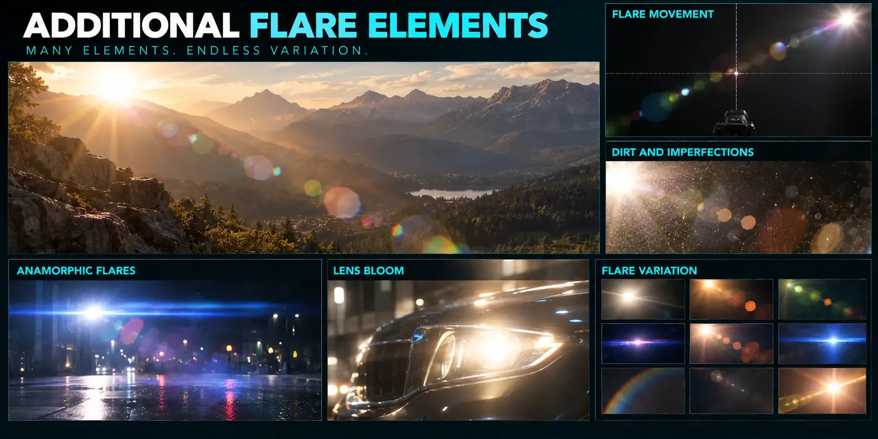 Additional flare elements
