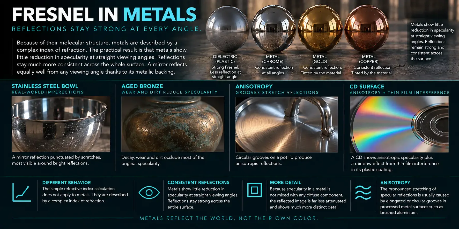 Fresnel behaves differently in metals